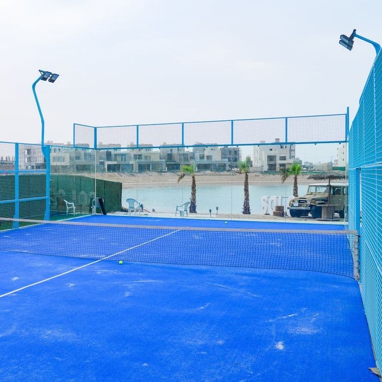 Beachside Padel Court Rental in Khairan